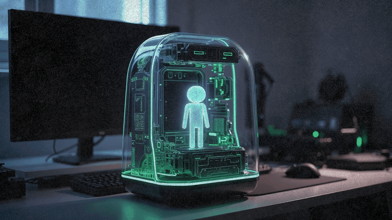 Концепт Razer Project AVA — прозрачная настольная капсула с голографическим ИИ-аватаром