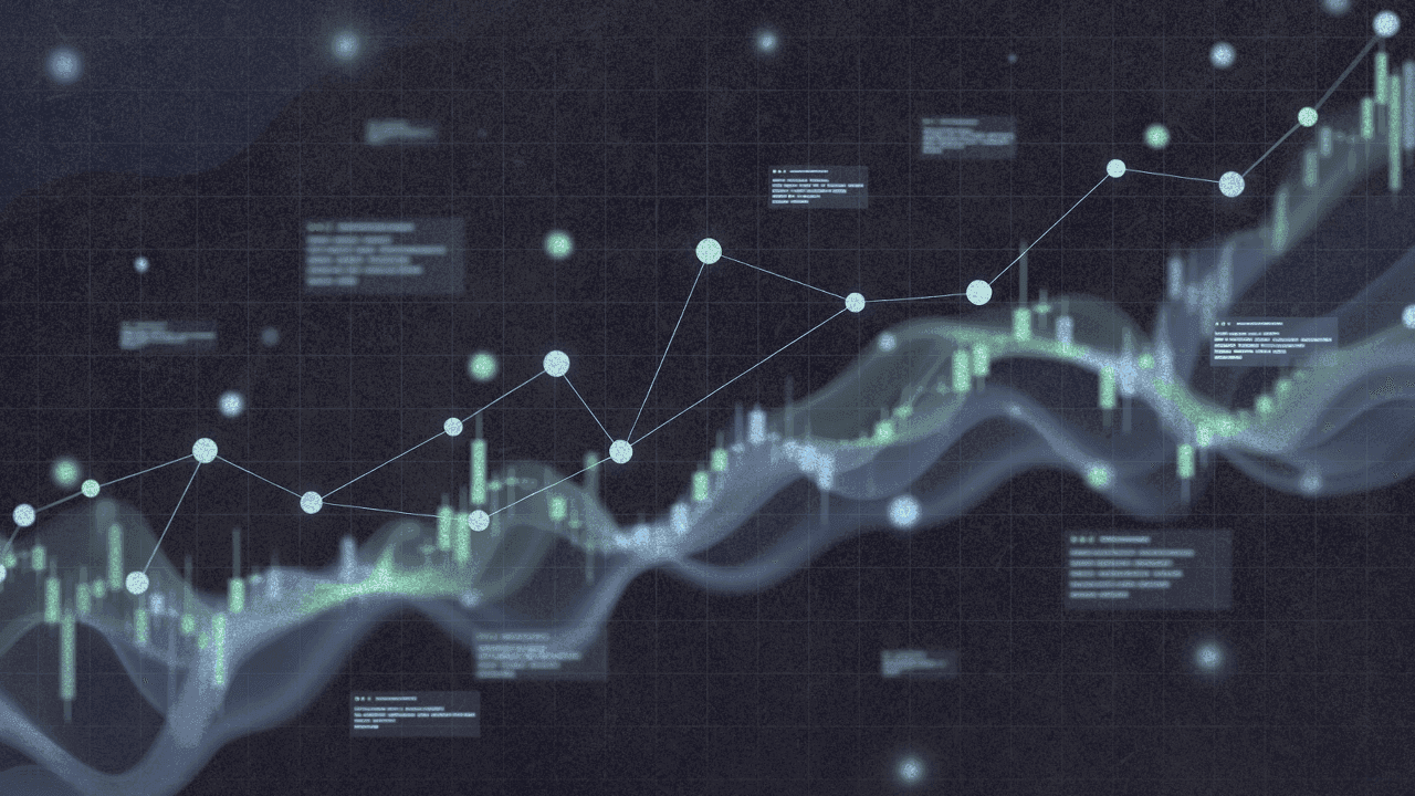 Точечная диаграмма, показывающая траекторию улучшения ИИ-системы через несколько версий